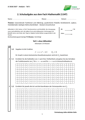 Vorschau: 2. Schulaufgabe Nr. 7